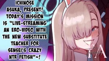 1boy 1girl animal_ears animated ass asuna_(blue_archive) asuna_(bunny)_(blue_archive) audible_speech blue_archive blue_eyes blue_halo blue_leotard bow breasts close-up clothing_aside dark-skinned_male dark_skin distorted_halo english_audio english_text gag gagged glitched_halo grabbing_another&#039;s_breast groping hair_over_one_eye halo hetero highres interracial jeremycolensfw leotard leotard_aside long_hair netorare nipples nyantcha paid_reward_available pantyhose penis playboy_bunny pussy rolling_eyes runny_nose slideshow_animation snot sound speech_bubble sweat tagme taminekochi testicles torn_clothes torn_pantyhose v vaginal very_dark_skin video