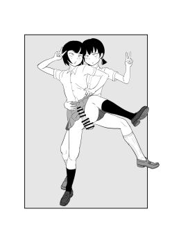 2boys censored crossdressing highres multiple_boys nyogiku penis school_uniform sex trap yaoi