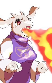 artist_request brown_eyes fire furry goat tagme toriel undertale utdr_(toby_fox)