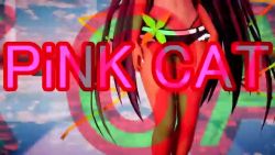 1girl 3d :3 action_taimanin animal_ears animal_print animated artist_request ass ass_focus ass_shake audible_music bare_legs bare_shoulders bikini black_bikini blush breasts brown_eyes brown_hair cat_ears cat_print dancing fake_animal_ears hair_ribbon hands_on_own_hips jiggle long_hair looking_at_viewer mikumikudance_(medium) mizuki_yukikaze official_alternate_costume ribbon simple_background sky small_breasts solo sound swimsuit taimanin_(series) taimanin_yukikaze tan tanline very_long_hair video