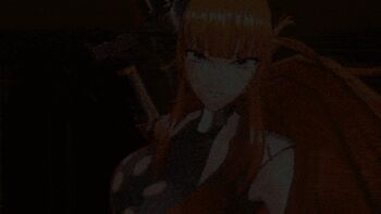 Rule 34 | 1girl, 3d, aiming, animated, animated gif, ass, attack, black panties, breasts, clenched hand, clenched hands, covered navel, curvy, dress, female focus, full body, gloves, grin, highleg, highleg panties, highres, huge breasts, kamimura maika, long hair, looking at viewer, panties, pelvic curtain, purple eyes, red dress, revealing clothes, ryona, simple background, skindentation, smile, solo, standing, string panties, taimanin (series), taimanin rpgx, taimanin suit, thighhighs, thighs, thong, underwear, very long hair, white background, wide hips