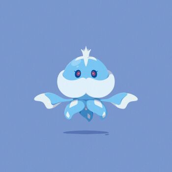 Rule 34 | afuron, bright pupils, brown eyes, commentary, floating, full body, gen 5 pokemon, highres, jellicent, jellicent (male), looking at viewer, nintendo, no humans, pokemon, pokemon (creature), pokemon focus, solo, white pupils