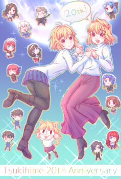 6+boys 6+girls :3 :d ahoge animal_ears anniversary aozaki_aoko apron arcueid_brunestud ass belt_boots black_capelet black_dress black_hair black_pantyhose black_shoes blonde_hair blue_eyes blue_kimono blush boots bow breasts brown_boots brown_kimono capelet cat_ears cat_girl cat_tail chibi chibi_inset ciel_(tsukihime) coat collared_shirt denim dress dual_persona english_text everyone fang floating floating_clothes floating_hair formal_clothes full_moon glasses grey_hair hair_bow hair_intakes hair_over_one_eye hairband highres hisui_(tsukihime) holding holding_hands holding_knife holding_spoon interlocked_fingers isurugiratone japanese_clothes jeans jewelry kagetsu_tooya kimono kishima_kouma knife kohaku_(tsukihime) len_(tsukihime) long_hair looking_at_viewer maid maid_apron maid_headdress michael_roa_valdamjong monster moon multiple_boys multiple_girls nanatsu-yoru nanaya_shiki necklace neco-arc nrvnqsr_chaos nun official_alternate_costume open_clothes open_coat open_mouth open_shirt pants pantyhose pink_hair pointy_ears purple_skirt red_eyes red_hair school_uniform shirt shoes short_hair siblings sisters skin_fang skirt sleeveless sleeveless_shirt smile snake spoon step-siblings sweater tail time_paradox tohno_akiha tohno_shiki tohno_shiki_(2) tsukihime tsukihime_(remake) tunic turtleneck turtleneck_sweater twins twintails vampire wavy_hair white_hair white_shirt white_sweater wing_collar yumizuka_satsuki