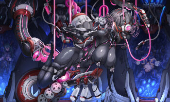 4girls absurdres alternate_breast_size_(larger) azur_lane black_bodysuit black_boots black_hair black_thighhighs bodystocking bodysuit boots breast_expansion breasts brown_bodystocking chinese_commentary commentary commentary_request commission corruption covered_erect_nipples dark_background earrings english_commentary friedrich_der_grosse_(azur_lane) from_side full_body glowing glowing_tattoo green_hair hair_between_eyes highres horns huge_breasts huge_nipples impossible_bodysuit impossible_clothes inverted_nipples jewelry lactation large_breasts living_clothes long_hair looking_at_viewer machinery mask medium_hair milking_machine mixed-language_commentary multicolored_hair multiple_girls open_mouth pink_liquid pregnant projectile_lactation pubic_tattoo pubic_tattoo_through_clothing red_horns regensburg_(azur_lane) restrained skin_tight spread_legs steam tattoo tentacle_in_mouth tentacle_pit tentacle_sex tentacles thighhighs tongue torn_bodystocking torn_clothes two-tone_hair ulrich_von_hutten_(azur_lane) vaginal very_long_hair white_hair white_horns yellow_eyes yusha_m