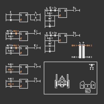 animated animated_gif bar_chart battle_of_titans diagram firing gameplay_mechanics gatling_gun graph ironbeta little_shon_(battle_of_titans) mecha pixel_art robot simple_background user_interface walker_(robot)