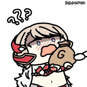 1girl ? ?? animated animated_gif blush long_hair lowres money navel open_mouth seseren