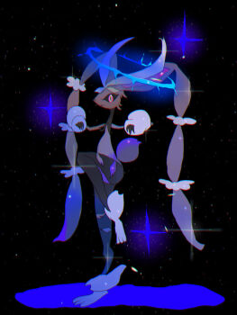 1other :&lt; aliasing animal_nose arms_up black_background black_pantyhose blue_halo body_fur brown_fur closed_mouth full_body furry furry_female gen_4_pokemon halo highres leg_up long_animal_ears lopunny mariin_(mrn_8_8) mega_lopunny mega_pokemon nintendo other_focus pantyhose pokemon pokemon_(creature) rabbit_ears rabbit_tail short_tail solo sparkle standing standing_on_one_leg tail torn_clothes torn_pantyhose two-tone_fur yellow_fur