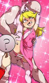 1boy 2girls ? age_difference ahegao anal armpits bar_censor bare_shoulders blonde_hair blue_eyes blush censored clothed_female_nude_male clothes_lift dress dress_lift drooling earrings elbow_gloves faceless faceless_male facing_viewer flat_chest gloves hetero jcm2 jewelry lola_loud loli long_hair lynn_loud missing_tooth multiple_girls necklace nickelodeon nude open_mouth panties panties_around_leg pearl_necklace penis pink_background pink_dress pink_gloves pink_legwear rolling_eyes saliva sex shoes simple_background smile solo_focus sparkle split standing standing_on_one_leg standing_sex standing_split teeth testicles the_loud_house thigh_grab thighhighs tiara tongue torso_grab underwear upper_teeth_only