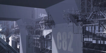 Rule 34 | building, city, no humans, original, realistic, scenery, science fiction, stairs, tsukuba masahiro