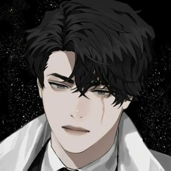 1boy aegyo_sal black_eyes black_hair black_necktie blackbox_(blackbox9158) coat collared_shirt curtained_hair expressionless head_tilt looking_at_viewer male_focus necktie omniscient_reader&#039;s_viewpoint open_clothes open_coat portrait scar scar_across_eye scar_on_face secretive_plotter shirt short_hair sky solo star_(sky) starry_sky third-party_source white_coat white_shirt yoo_joonghyuk