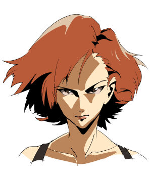 Rule 34 | 1girl, brown eyes, brown hair, closed mouth, collarbone, highres, lips, looking at viewer, meryl silverburgh, metal gear (series), metal gear solid, shino (2919), short hair, simple background, solo, white background