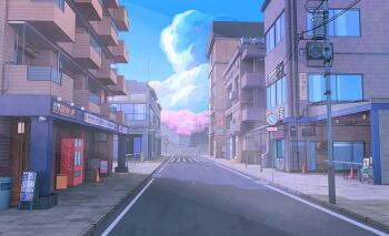 3d absurdres building cloud highres no_humans original outdoors scenery sidelighting sitai_xiii sky town window