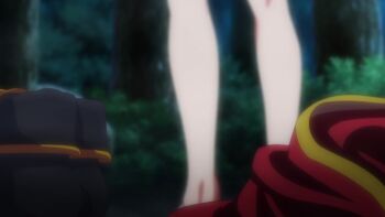 2girls animated anime_screenshot arms_under_breasts bare_shoulders black_feathers black_wings blonde_hair blue_eyes blue_hair braid breasts cleavage clothes_pull collarbone completely_nude dina_(yasei_no_last_boss) double_bun feathered_wings feathers feet hair_between_eyes hair_bun highres large_breasts lips long_sleeves lufas_maphaahl multiple_girls naked_towel night nude outdoors red_eyes shirt skirt skirt_pull sound tagme thighs towel unbuttoned unbuttoned_shirt unbuttoning undressing video white_shirt white_skirt wings yasei_no_last_boss_ga_arawareta