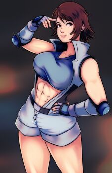 1girl absurdres artistic_madman breasts highres kazama_asuka large_breasts tagme tekken