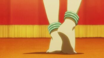 1girl 6+boys animated animated_gif ass ass_shake barefoot bikini blonde_hair bouncing_breasts bracelet breasts butt_crack dancing fairy_tail fairy_tail:_dragon_cry feet floral_pattern gluteal_fold harem_outfit jewelry large_breasts loincloth lucy_heartfilia multiple_boys navel official_art pelvic_curtain swimsuit twintails wide_hips