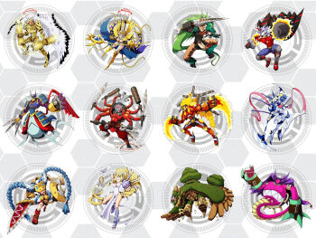 Rule 34 | apollomon, armor, bacchusmon, bird, blindfold, blonde hair, blue eyes, braid, ceresmon, circle, covered eyes, crescent moon, d sandy, dianamon, digimon, digimon (creature), forest, gloves, grass, highres, hotan (digimon), junomon, jupitermon, long hair, marsmon, mask, mercurymon, minervamon, moon, nature, neptunemon, olive (digimon), olympos xii, short hair, venusmon, very long hair, vulcanusmon, wings