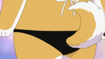 10s animal animated animated_gif bikini dog emphasis_lines lowres no_humans shell shell_bikini shiba_inu shiba_inuko shiba_inuko-san swimsuit