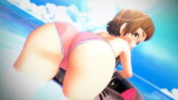 1girl 3d absurdres ass female_focus flat_chest highres loli marui_mitsuba mitsudomoe_(manga) sodevs solo thick_thighs thighs