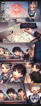 3boys 3girls :3 :d ^_^ aged_down artist_name artist_self-insert ash_ketchum blush bouquet bow chalkboard child closed_eyes comic constricted_pupils dated desk drawing english_text fertilization finger_to_mouth flower gen_1_pokemon glasses highres kawacy kiss laughing multiple_boys multiple_girls nintendo notebook open_mouth original ovum pencil pencil_case pikachu pointer pointing poke_ball poke_ball_(basic) pokemon pokemon_(anime) pokemon_(classic_anime) pokemon_(creature) profanity projector school school_desk semi-rimless_eyewear sex_ed silhouette sitting smile sperm_cell standing surprised sweatdrop talking teacher teaching text_focus wavy_mouth wide-eyed