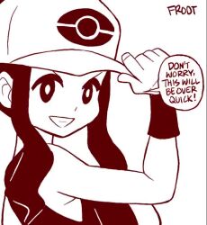 1boy 1girl animated ass audible_music boots bottomless bouncing_breasts breasts cleavage clothed_female_nude_male condom cum cum_overflow excessive_cum froot_(mossy_froot) hat hetero hilda_(pokemon) huge_ass instant_loss large_breasts leg_lift monochrome mossyfroot nintendo nude out_of_frame pokemon sex short_shorts shorts shota size_difference smug sound standing standing_on_one_leg standing_sex throwing throwing_poke_ball used_condom video