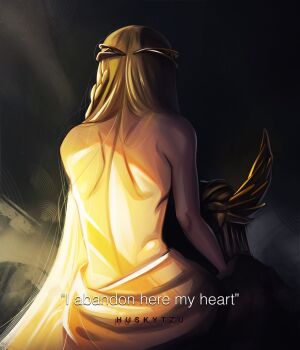 1boy back blonde_hair elden_ring fromsoftware highres husky_tzu male_focus miquella_(elden_ring) on_floor sitting