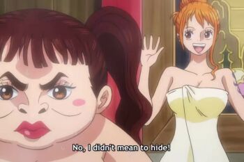 2020 6+boys 6+girls animated basil_hawkins black_hair blue_eyes blush breasts brown_hair curvy eyelashes large_breasts long_hair long_sidelocks looking_at_viewer mixed_bathing multiple_boys multiple_girls naked_towel nami_(one_piece) narrow_waist nico_robin nose_blush nude one_piece open_mouth orange_eyes orange_hair ryona shinobu_(one_piece) shoulder_tattoo sidelocks smile subtitled surprised tagme tattoo toei_company towel twintails video