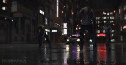 1boy 1girl 3d animated anus ass blood bouncing_breasts breast_slip breasts building city claire_redfield cleavage clothed_sex hetero hydrafxx jacket jewelry leon_s._kennedy moaning necklace nipples no_bra no_panties open_clothes penis phone_booth pussy rain red_jacket resident_evil resident_evil_2 sex silhouette sound standing standing_on_one_leg standing_sex uncensored vaginal video zombie