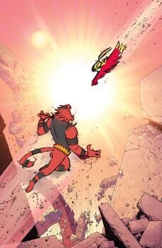 2others absurdres bermudaunderrock bird blank_eyes claws epic fighting flying full_body furry gen_6_pokemon gen_7_pokemon hawlucha highres incineroar invincible_(series) jumping looking_at_another luchador luchador_mask mask mega_hawlucha mega_pokemon meme multiple_others muscular nintendo open_mouth parody plume pokemon pokemon_(creature) pokemon_focus wings wrestling wrestling_ring