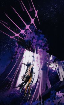 2girls alternate_form aqua_dress bead_necklace beads black_hair chinese_clothes cross crown dress elbow_gloves faceless flower from_behind gloves hair_bun hair_flower hair_ornament hashtag-only_commentary herta_(honkai:_star_rail) herta_(rubert_iii)_(honkai:_star_rail) high_heels highres hongam2911 honkai:_star_rail honkai_(series) jewelry long_hair multiple_girls necklace purple_flower reaching reaching_towards_another ruan_mei_(honkai:_star_rail) skull star_(sky) tassel the_herta_(honkai:_star_rail) very_long_hair water yuri