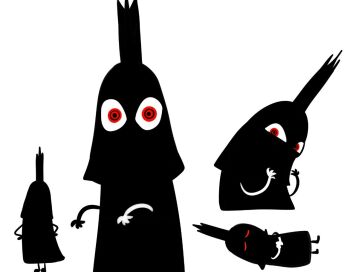 crown ghostieleeghost highres imu_(one_piece) looking_at_animal lying multiple_views on_back one_piece red_eyes silhouette simple_background solo toon_(style) white_background