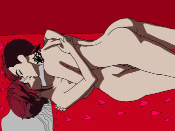 futa_with_female futanari highres missionary non-web_source selfcest sex standing vi_(league_of_legends)