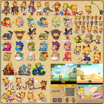 alternate_costume animal_ears blonde_hair capcom cat_ears deviljho_(armor) dinovaldo_(armor) glavenus_(armor) green_nargacuga_(armor) khezu_(armor) lagombi_(armor) mega_man_(character) mega_man_(classic) mega_man_(series) mega_man_legends_(series) meowstress monster_hunter_(series) monster_hunter_3 monster_hunter_x nargacuga_(armor) nekojo nibelsnarf pink_rathian_(armor) pixel_art rajang_(armor) rathalos_(armor) rathian_(armor) roll_(mega_man) roll_caskett_(mega_man) school_uniform shirosu stygian_zinogre_(armor) tigrex_(armor) velociprey yian_kut-ku yian_kut-ku_(armor) zinogre_(armor)