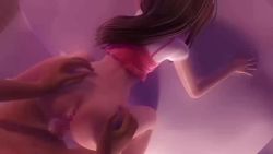 1boy 1girl 3d animated ass bottomless brown_hair censored doggystyle hetero loli mm-star moaning penis pov sex sex_from_behind sound tagme to_love-ru video yuuki_mikan