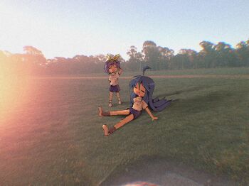 Rule 34 | 2girls, highres, hiiragi tsukasa, izumi konata, lucky star, multiple girls, requiem99, tagme