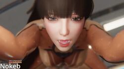 1boy 1girl 3d anal animated artist_name ass ass_cutout ass_focus audiodude black_eyes black_hair bodysuit bouncing_ass clothing_cutout cottontailva eve_(stellar_blade) eyebrows eyelashes hetero huge_ass jack-o&#039;_challenge lips long_hair looping_animation matching_hair/eyes moaning nokeb open_mouth penis ponytail pov pov_crotch sex sex_from_behind sound stellar_blade tagme teeth uncensored video watermark