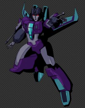 1girl 3d andypurro blender_(medium) decepticon helmet humanoid_robot mechanical_wings purple_lips red_eyes robot robot_girl slipstream_(transformers) solo transformers transformers:_generation_1 transformers_animated wings