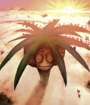 above_clouds alolan_exeggutor alolan_form altaria bagon character_request cloud cosmo_(465lilia) deino_(pokemon) dragonite flygon gen_1_pokemon gen_2_pokemon gen_3_pokemon gen_5_pokemon gen_6_pokemon gen_7_pokemon highres kingdra latias latios legendary_pokemon mountain nintendo no_humans noibat noivern oversized_pokemon pokemon pokemon_(creature) pokemon_focus rayquaza salamence shelgon silhouette sun trait_connection zweilous