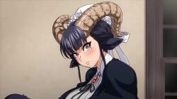 1boy 1girl 2025 20s ajin_ga_osuki_nan_desu_ne animal_ears animated anime_screenshot anus apron ass ass_hair audible_speech black_hair blouse blush braid breasts brooch censored closed_eyes clothes_lift collared_shirt dress excessive_pubic_hair eyelashes eyeliner eyeshadow female_focus female_pubic_hair frills goat goat_ears goat_eyes goat_girl goat_horns goat_tail hairy hairy_legs hooves horns japanese_audio jewelry kiss kristof_(ajin_ga_osuki_nan_desu_ne) large_breasts leg_hair legs_apart lipstick long_hair lowres maid maid_apron maid_headdress makeup maya_(ajin_ga_osuki_nan_desu_ne) missionary mole monster_girl mosaic_censoring nipples open_clothes penis pubic_hair puffy_sleeves pussy pussy_juice queen_bee_(animation_studio) razor satyr sex shaver shaving shaving_another shaving_ass shaving_brush shaving_cream shaving_crotch shirt skirt skirt_lift sound tagme tail testicles video wing_collar