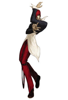 1boy iori_yagami male_focus male_hand nona the_king_of_fighters yagami_iori