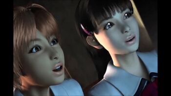 3d 3girls animal_print animated animated_gif audience black_hair blinking bouncing_breasts breasts brown_eyes brown_hair computer dildo dildo_riding hair_ornament huge_breasts indou_yuugi_omega indou_yuugi_omega_(zenpen)_~yumi_no_kenzoku_vs_onna_dragon~ koyanagi_ai long_hair masturbation multiple_girls neck_ribbon nipples object_insertion open_mouth ribbon school_uniform sex_toy shinozaki_kayo shiny_skin short_hair sweat tendou_ayane umemaro vaginal vaginal_object_insertion voyeurism watching webcam