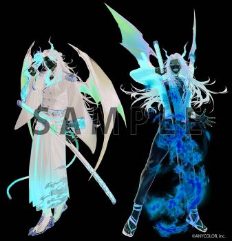 1boy :d anklet arm_at_side arm_ribbon arm_tattoo belt black_belt black_boots black_hair black_hakama black_jacket black_nails black_sandals black_shirt black_wings boots buttons clawed_boots collarbone collared_shirt copyright_notice curtained_hair demon_boy demon_horns demon_tail demon_wings double-breasted earrings epaulettes evil_smile expressionless fingernails fire flaming_sword flaming_weapon flip-flops full_body gr_giri gradient_clothes gradient_hakama hair_bun hair_ornament hair_stick hakama half_updo hand_up holding holding_mask holding_sword holding_weapon horns jacket japanese_clothes jewelry lace-up_boots lapels legs_apart legs_together long_hair long_sleeves looking_at_viewer male_focus mandarin_collar mask multicolored_hair multiple_views nail_polish nijisanji nijisanji_en notched_lapels oni_mask ootachi open_mouth pants parted_bangs partially_unbuttoned pectoral_cleavage pectorals print_hakama red_hair red_hakama red_horns red_ribbon red_shirt red_wings ribbon rope_belt sample_watermark sandals sharp_fingernails sheath sheathed shirt sideways_glance simple_background single_hair_bun sleeve_rolled_up sleeves_past_wrists smile solo standing streaked_hair sword tail tassel tassel_earrings tattoo toenail_polish toenails toned toned_male two-tone_wings v-shaped_eyebrows virtual_youtuber vox_akuma vox_akuma_(3rd_costume) watermark weapon white_background white_pants wide_sleeves wings yellow_eyes