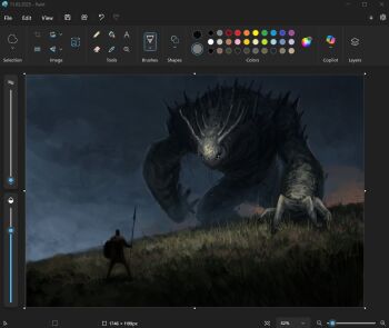 1other art_program_in_frame christian_young cloud cloudy_sky creature dutch_angle from_behind full_body grass hill holding holding_polearm holding_shield holding_weapon microsoft_paint_(medium) microsoft_paint_(software) monster original outdoors polearm scenery screencap shield sky spear sunset weapon