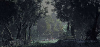 3d chinese_commentary commentary commentary_request english_commentary fern foliage forest grass highres mixed-language_commentary nature no_humans original outdoors scenery tree user_pujh3523