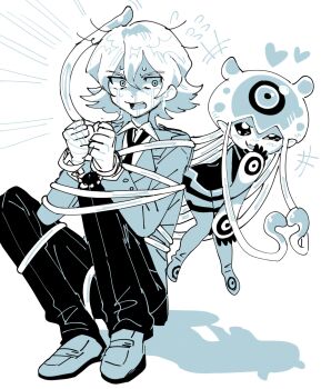 bandaged_arm bandages digimon digimon_(creature) digimon_ghost_game higashimitarai_kiyoshiro jellyfish_girl jellymon monster_girl shadow short_hair tentacle_hair tentacles yuuairulove