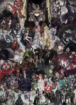 6+boys 6+girls absolutely_everyone absurdres bandersnatch_(black_souls) baphomet_(black_souls) beast_adam_(black_souls) beauty_la_belle_(black_souls) black_hair black_souls black_souls_2 blonde_hair carrying catherine_(black_souls) cinderella_(black_souls) demon_girl demon_horns demon_tail demon_wings dorothy_(black_souls) dragon_girl dragon_horns dragon_tail dragon_wings elisabeth_(black_souls) elma_(black_souls) everyone ezwald_(black_souls) fluffy_(black_souls) frog_princess_(black_souls) goose_(black_souls) green_hair gretel_(black_souls) grimm_(black_souls) hansel_(black_souls) harpy hein_(black_souls) hellkaiser_(black_souls) highres holding holding_staff holding_umbrella horns jabberwock_(black_souls) jeanne_(black_souls) knight leaf_(black_souls) lindamea_(black_souls) little_mermaid_(black_souls) marianna_(black_souls) miranda_(black_souls) monster_girl multiple_boys multiple_girls nude orange_hair pink_hair princess_carry purple_hair rapunzel_(black_souls) red_hood_(black_souls) ropeperson snow_white_(black_souls) staff tail umbrella victoria_(black_souls) white_hair wings