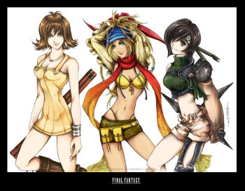 Rule 34 | 00s, 1990s (style), final fantasy, final fantasy vii, final fantasy viii, final fantasy x, final fantasy x-2, rikku (ff10), selphie tilmitt, yuffie kisaragi