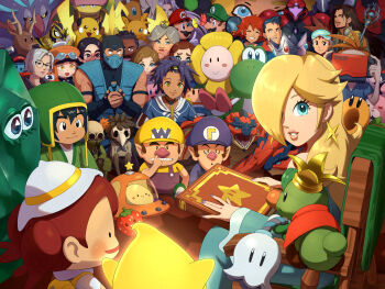 alt_text baby_waluigi baby_wario bandana_waddle_dee black_hair blonde_hair blue_eyes blue_nails brothers cai_(fire_emblem) character_request commentary copyright_request crazee_dayzee crossover crown donkey_kong_(series) donkey_kong_bananza dragon dragon_quest dragon_quest_vii dragonite english_commentary everyone female_protagonist_(pokemon_pokopia) fire_emblem fire_emblem:_fortune&#039;s_weave fractone_(donkey_kong) game_console gen_1_pokemon gen_6_pokemon geo_stelar_(mega_man) green_hat hair_over_one_eye hat hawlucha hero_(dq7) highres kirby_(series) kirby_air_ride kirby_air_riders long_hair luigi luma_(mario) malamar mario mario_(series) mario_tennis mario_tennis_fever mega_dragonite mega_hawlucha mega_malamar mega_man_(series) mega_man_star_force_(series) mega_pokemon mega_raichu_x mega_raichu_y mega_victreebel metroid metroid_prime_4:_beyond mii_(nintendo) monster monster_hunter_(series) mortal_kombat_(series) multiple_boys multiple_crossover nester_(nintendo) nintendo nintendo_direct nintendo_power parted_lips pokemon pokemon_(creature) pokemon_legends:_z-a pokemon_pokopia prince_florian raichu rathalos red_hat rosalina siblings stup-jam sub-zero super_mario_bros._wonder super_mario_galaxy talking_flower_(mario) tomodachi_life tomodachi_life:_living_the_dream victreebel virtual_boy waluigi wario yoshi yoshi&#039;s_island_ds