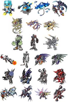 Rule 34 | aegisdramon, andromon, boltmon, cannon, chaosdramon, chaosdramon x-antibody, crack team, cyborg, digimon, digimon (creature), dragon, energy, espimon, gigadramon, gigaseadramon, gun, gundramon, handgun, hiandromon, highres, hoverespimon, invisimon, megadramon, metalgreymon (virus), metalgreymon (virus) x-antibody, metalmamemon, metalmamemon x-antibody, metalseadramon, metaltyranomon, metaltyranomon x-antibody, mugendramon, oblivimon, official art, revolver, robot, sharp teeth, simple background, skull, teeth, weapon, white background, wings