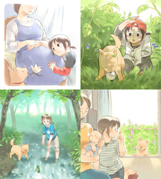 6+girls animal_collar baby bad_id ball barefoot baseball_cap baseball_glove baseball_uniform bib black_eyes black_pants black_shirt black_sleeves blue_dress blue_flower blue_romper blue_shirt blue_shorts blue_skirt blue_sleeves blunt_bangs blush breasts brown_fur brown_hair brown_tail capri_pants carrying carrying_baby carrying_person chair child closed_mouth collar commentary_request curtains dated_commentary day dog dress eyes_out_of_frame fern finger_to_mouth flower flower_request foliage forest grass green_hood green_hoodie green_sleeves grey_pants grey_shirt hat head_out_of_frame hood hoodie index_finger_raised indoors jacket koike_sadaji lake layered_sleeves legs_apart long_sleeves low_twintails medium_breasts mother_and_daughter mouth_hold multiple_girls nature on_chair on_pillow open_mouth original outdoors own_hands_together pants parted_lips partially_submerged pinafore_dress pink_flower pocket pregnant print_shirt purple_flower raglan_sleeves red_collar red_hat red_sleeves ringer_t-shirt rock romper shirt short_over_long_sleeves short_sleeves short_twintails shorts shushing sidelocks sitting skirt sleeveless sleeveless_dress slice_of_life sportswear standing star_(symbol) star_print striped_clothes striped_hood striped_hoodie striped_sleeves t-shirt teeth three-quarter_sleeves tree twintails two-tone_hood two-tone_hoodie two-tone_sleeves undershirt white_flower white_hood white_hoodie white_jacket white_sleeves white_trim window yellow_shirt