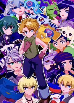 Rule 34 | absurdres, aonuma kiriha, bandaged arm, bandages, blue eyes, digimon, digimon (creature), digimon ghost game, fangs, gabumon, gaomon, hackmon (appmon), higashimitarai kiyoshiro, highres, ichijouji ken, ishida yamato, jellyfish girl, jellymon, katsura rei, lee jianliang, mailbirdramon, minamoto kouji, mogami ryouma, monster girl, psychemon, short hair, tentacle hair, tentacles, terriermon, thoma h. norstein, white hair, wolfmon, wormmon